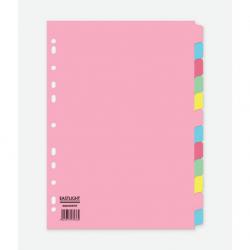 Cheap Stationery Supply of ValueX Divider 12 Part A4 155gsm Card Assorted Colours 85030PG Office Statationery
