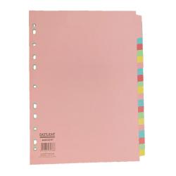 Cheap Stationery Supply of ValueX Divider 20 Part A4 155gsm Card Assorted Colours 85037PG Office Statationery