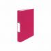 This image shows a set of 10 ValueX Ring Binders with red paper-on-board covers. Each binder features 2 O-rings and has a 19mm ring size. They are A4 sized and are ideal for organizing and storing documents.