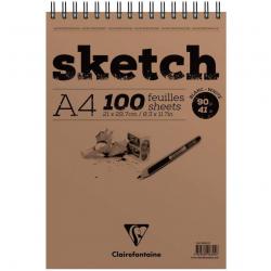 Cheap Stationery Supply of Clairefontaine A4 Wirebound Sketch Pad 90gsm 100 Sheets White Paper 96604C 86234EX Office Statationery