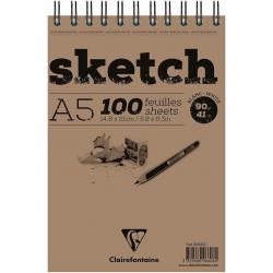 Cheap Stationery Supply of Clairefontaine A5 Wirebound Sketch Pad 90gsm 100 Sheets White Paper 96606C 86241EX Office Statationery