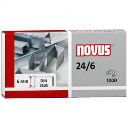 Cheap Stationery Supply of Novus 24/6mm Staples (Pack 1000) 86342PL Office Statationery