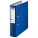 The image shows a blue lever arch file with the brand name ACCO Brands and Rexel written on it. The file has a polypropylene cover and is designed to hold A4 sized documents. The spine of the file is 75mm thick, making it ideal for organizing large amounts of paper. The file is part of a box of 10 and has a total of 86906XX printed on it.