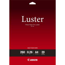Cheap Stationery Supply of Canon LU-101 A4 Luster Paper 20 Sheets - 6211B006 CALU101A4 Office Statationery