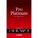 This photo shows a pack of high-quality Canon PT-101 Pro Platinum A3+ photo paper, with 10 sheets included. The paper boasts a glossy finish and is designed to produce professional-looking prints.