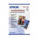 In the photograph, the Epson A3 Plus Semi Gloss Photo Paper can be seen featuring a smooth surface and vibrant colors. It comes in a pack of 20 sheets, giving photographers plenty of material for their high-quality prints. The paper is compatible with Epson printers and provides a professional finish for photos.