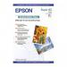 The Epson Photo Paper is a pack of 50 sheets of A3 Plus sized Archival Matte Paper. The paper has a smooth, non-reflective finish and is perfect for printing high-quality photos. It is compatible with Epson printers and produces vibrant and long-lasting images.