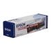 This photograph shows a roll of Epson glossy photo paper measuring 24 inches by 30.5 meters. The paper has a sleek, professional finish and is ideal for printing high-quality photos.