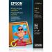 The Epson Photo Paper is a glossy photo paper with a size of 13 x 18cm and comes in a pack of 50 sheets. The paper has a smooth surface that enhances the colors and details of any photograph, making it perfect for high-quality printing. Its vibrant finish adds a professional touch to any image.
