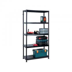 Cheap Stationery Supply of Barton 5 Tier Plastic Shelving 1840x900x400mm Black G09045 GA06953 Office Statationery