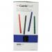 The image shows a pack of GBC Binding Combs in black, designed for A4 size paper and measuring 14mm in diameter. The combs have a distinctive spiral design and are stacked neatly in a pack of 100. The packaging features the GBC CombBind logo prominently.