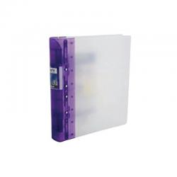 Cheap Stationery Supply of Guildhall GLX Ergogrip Ring Binder Frosted A4 Lilac (Pack of 2) 4544 GH04544 Office Statationery