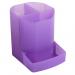 Exacompta Iderama 3 Compartment Pen Pot Purple (W90 x D123 x H110mm) 67519D