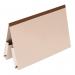 This picture features a pack of 25 Guildhall Legal Exacompta Guildhall Reinforced Legal Double Pocket Wallets in buff color. Each wallet has two pockets, providing ample space for organizing important legal documents. The reinforced design ensures durability and longevity.