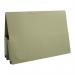 The photo features a pack of 25 Exacompta Guildhall Legal Double Pocket Wallets in a vibrant shade of green. Each wallet is designed to fit foolscap sized documents and is labeled with the Guildhall Legal logo. The wallet has two pockets for organization and is made with high-quality materials for durability.