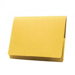 Cheap Stationery Supply of Exacompta Guildhall Brief Size Pocket Wallet 14x10in Yellow (Pack of 50) PW3-YLW GH14026 Office Statationery