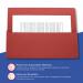 Exacompta Guildhall Brief Size Pocket Wallet 14x10in Red (Pack of 50) PW3-RED GH14028