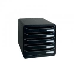 Cheap Stationery Supply of Exacompta Big Box Plus 5 Drawer Black 309714D GH42171 Office Statationery