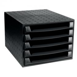 Cheap Stationery Supply of Forever 5 Drawer Set Black (W284 x D387 x H218mm) 221014D GH42261 Office Statationery