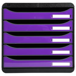 Cheap Stationery Supply of Exacompta Iderama Big Box Plus Purple 5 Drawer Set (Height: 43mm) 3097220D GH42363 Office Statationery