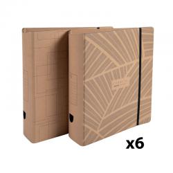 Cheap Stationery Supply of Exacompta Eterneco Lever Arch File 80mm A4 Assorted (Pack of 6) 53947E GH53947 Office Statationery