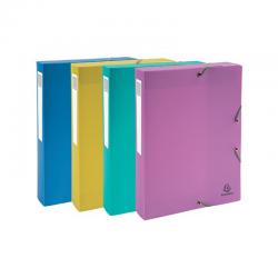 Cheap Stationery Supply of Exacompta Forever Young Box File PP 40mm A4 Assorted (Pack of 4) 59190E GH59190 Office Statationery