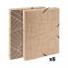 Exacompta Eterneco Cardboard Box File 40mm Assorted (Pack of 8) 59447E GH59447