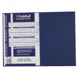Cheap Stationery Supply of Exacompta Guildhall Account Book 80 Pages 32 Cash Columns 61/32 1406 Office Statationery