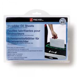 Cheap Stationery Supply of Rexel 2101949 Shredder Lubricant Sheets 20pk Office Statationery