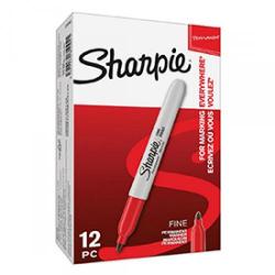 Cheap Stationery Supply of Sharpie S0810940 Fine Red Pens Box of 12 Office Statationery