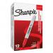 Sharpie S0810940 Fine Red Pens Box of 12