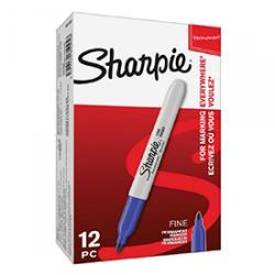 Cheap Stationery Supply of Sharpie S0810950 Fine Blue Pens Box of 12 Office Statationery