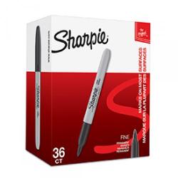 Cheap Stationery Supply of Sharpie 2025040 Fine Black Permanent Pens Box of 36 Office Statationery