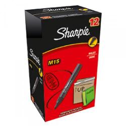Cheap Stationery Supply of Sharpie S0192584 M15 Permanent Marker Bullet Tip Black Box of 12 Office Statationery