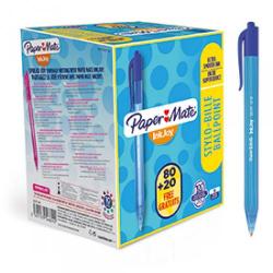 Cheap Stationery Supply of Paper Mate S0977440 Inkjoy Retractable Pens Blue Ink - Pack of 100 Office Statationery