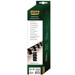 Cheap Stationery Supply of Fellowes 53323 16mm Black Comb 25pk Office Statationery