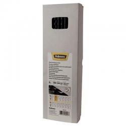 Cheap Stationery Supply of Fellowes 5345707 8mm Black Plastic Comb 21086J Office Statationery