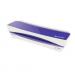 This photograph showcases a striking purple ACCO Brands laminating machine from the Leitz iLAM Home collection. With sleek and modern design, this A4 laminator adds a pop of color to any workspace.