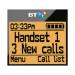 The photo shows the sleek design of a British Telecom cordless telephone. It features big buttons and a bright display screen. The phone also includes an answer machine for convenience.