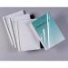 This photo shows a pack of 50 A4 clear silk white thermal binding covers from ACCO Brands. Each cover is 35mm thick and designed with GBC IB370120 technology for hassle-free binding. Perfect for creating professional and elegant documents.