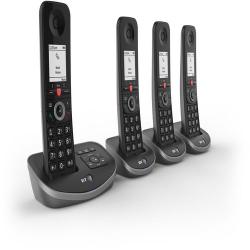 Cheap Stationery Supply of BT Advanced Quad Dect Call Blocker Telephone with Answer Machine Office Statationery