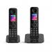 The British Telecom Cordless Telephones BT Premium Twin Dect Call Blocker Telephone with Answer Machine 28890J is a stylish and modern set of phones. Its sleek design features a large display screen, backlit buttons, and adjustable volume control. The base has a built-in answer machine, while the handsets have easy-to-use call blocking buttons. The set comes with two cordless handsets for convenient use around the house.