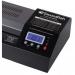 This photograph shows a heavy duty, armoured laminator with the brand name Snopake Swordfish. It can handle large A2 documents and has a sleek, modern design. The machine is surrounded by protective panels and is ideal for intensive use.