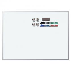 Cheap Stationery Supply of Rexel 1903777 Magnetic Dry Erase Whiteboard Aluminium Frame 430 x 585mm Office Statationery