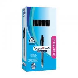 Cheap Stationery Supply of PaperMate FlexGrip Gel Pens Black (Pack of 12) 2108217 GL08217 Office Statationery