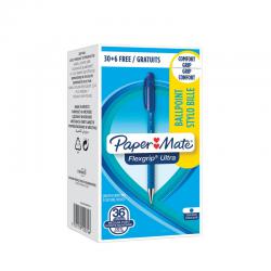 Cheap Stationery Supply of PaperMate FlexGrip Ultra Retractable Ballpoint Pen Blue (Pack of 36) 1910074 GL09611 Office Statationery