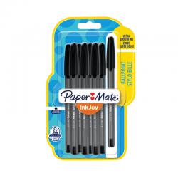 Cheap Stationery Supply of PaperMate Inkjoy 100 Capped Ballpoint Pens Medium Black (Pack of 8) 1956739 GL56739 Office Statationery