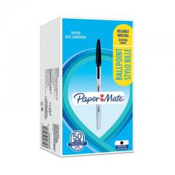Cheap Stationery Supply of Paper Mate Stick Ballpoint Pen Fine Black (Pack of 50) 2084379 GL84379 Office Statationery