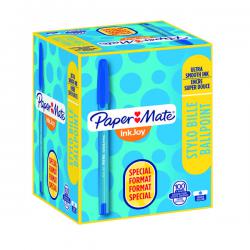 Cheap Stationery Supply of PaperMate InkJoy 100 Ballpoint Pen Medium Blue (Pack of 100) S0977420 GL97742 Office Statationery