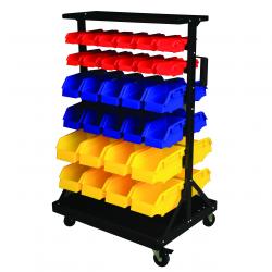 Cheap Stationery Supply of GPC Bin Trolley complete with 60 Bins Office Statationery